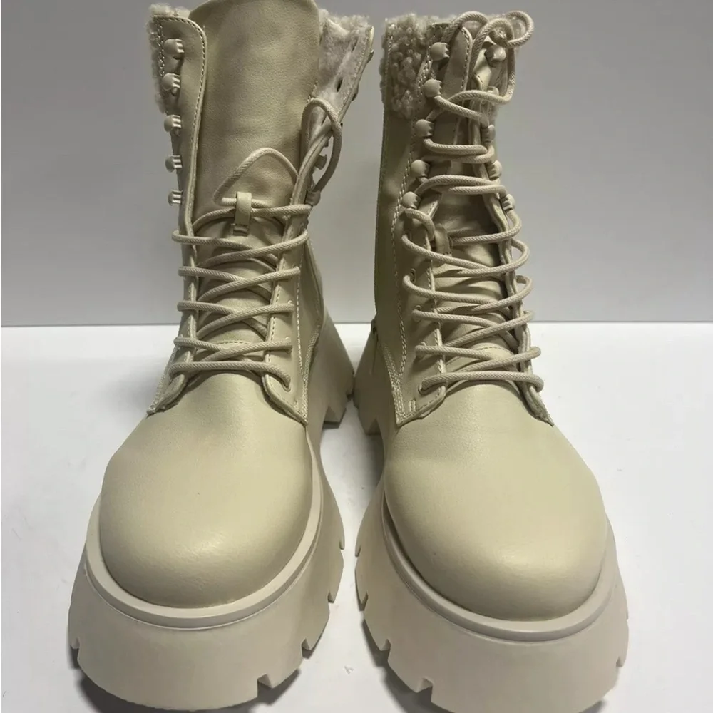 Sam Edelman Womens Circus Larsa Boot Ivory Size 9.5 M